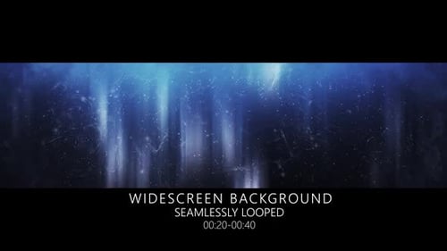 Abstract Widescreen Glowing Particles Background Loop