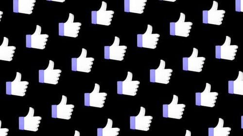 Rotating 3D Thumbs Up Package, Loopable, with Alpha Matte