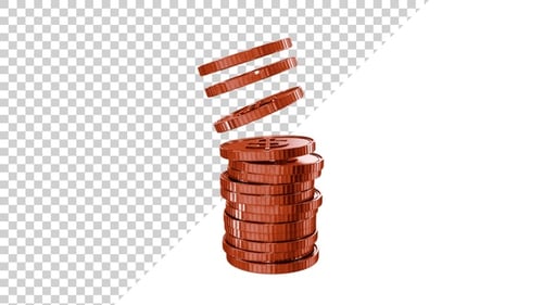 USD Copper Coins Tower