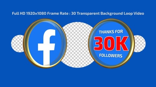 3D Spinning Social Media Follower Counter Golden Icon