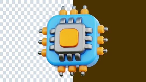 Chip 3D Animations | Alpha Channel