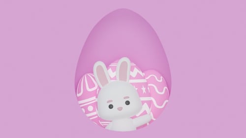Pop Up Bunny Egg