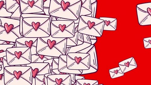 Übergangspaket „Love“ zum Valentinstag mit Alpha-Kanal-Transparenz
