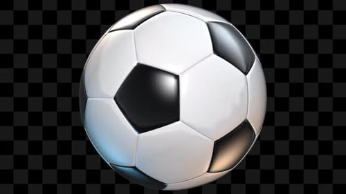 Seamless Spinning 3D Soccer Ball Animation