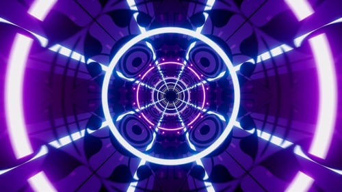 Neon Light Background For Vjing Event