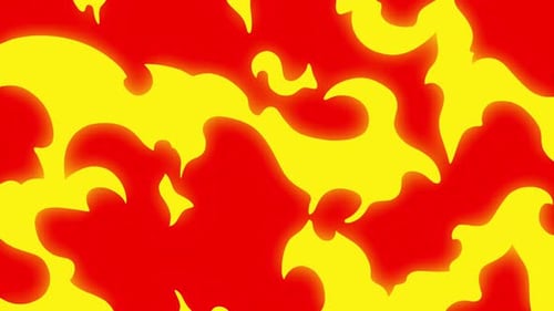 Energy fire flash transition with transparent background