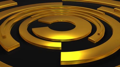 Dynamic Gold Abstract Backgrounds Pack with Geometric and Fluid Motion