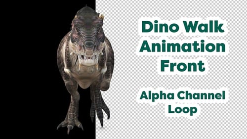 Dinosaur Walk Front Animation