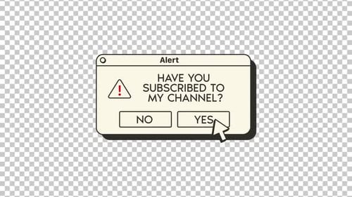 Botón de suscripción 4k Alpha Channel