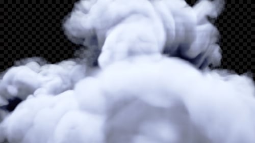 Large White Smoke Eruption