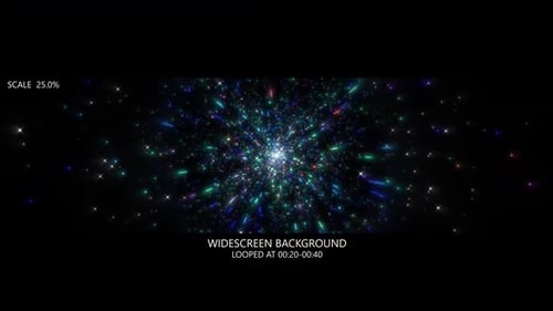 Blauer Sternlicht-Widescreen-Hintergrund