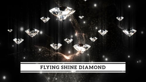Elegant Diamond Fall and Sparkling Particle Graphic Reveal