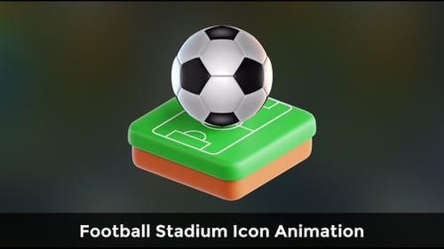 Football Stadium Icon Animation