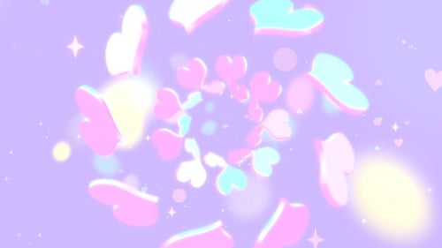 Glowing Heart Pattern