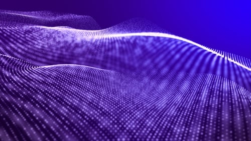 Particles Wave Flow Background