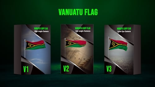 Looping der Flagge von Vanuatu