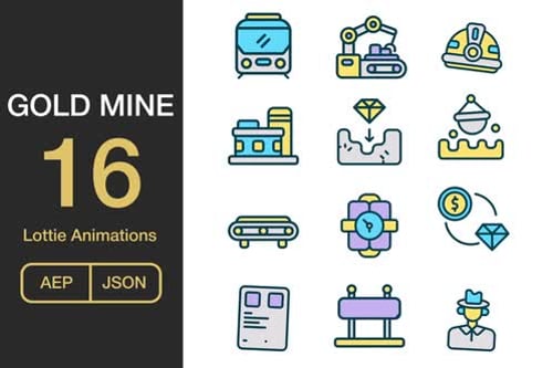 Gold Mine Icons Pack