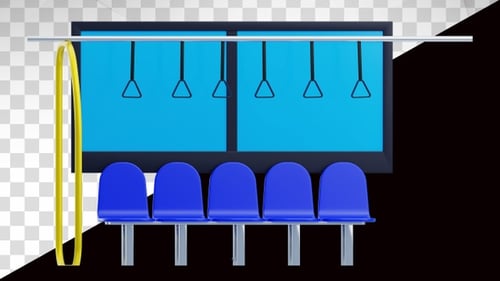 3D Animation of Bus Passenger Seat
