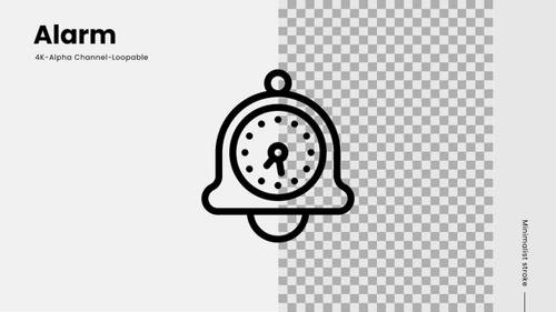 animação do ícone da linha de alarme