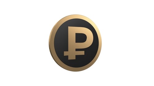 Moneda de oro rublo Alpha Loop