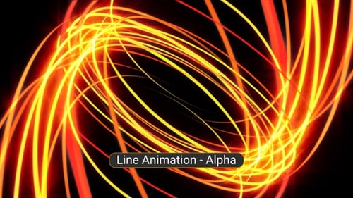 Abstract Glowing Energy Lines Dynamic Swirl Animation