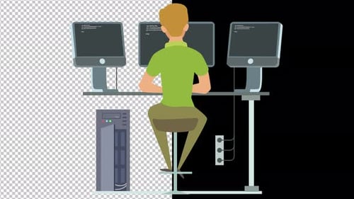 Designers Programmers Work Animation 4K