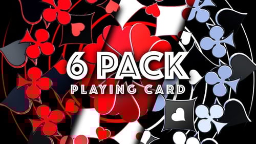 Animated Playing Card Suits Abstract Pattern Background