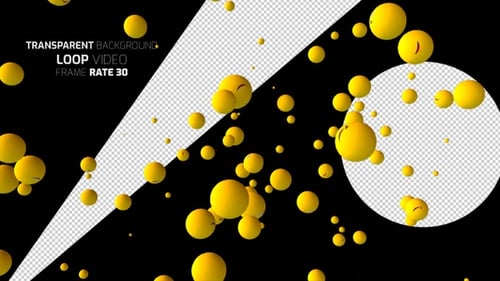 Happy Emoji Particles Floating Background