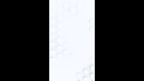 Vertical video white circles waves background in a seamless loop