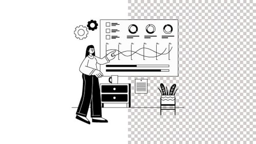 Alphakanal für Leistungsanalysen und Animationen