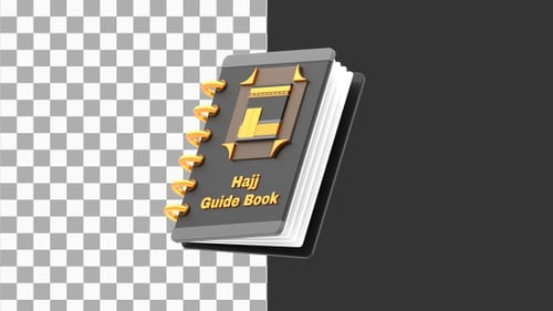 3D Animation of Hajj Guide Book | Alpha Channel