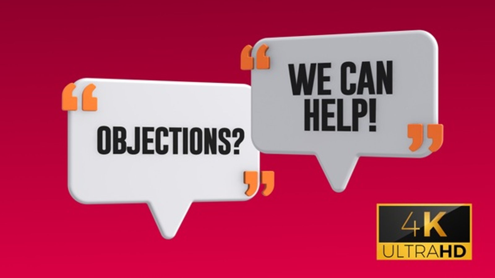Objections We Can Help speech bubble, Backgrounds Motion Graphics ft ...