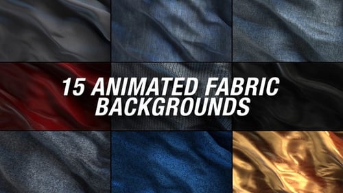 Animated Fabric Backgrounds with Waving Textures and Cloth Motion