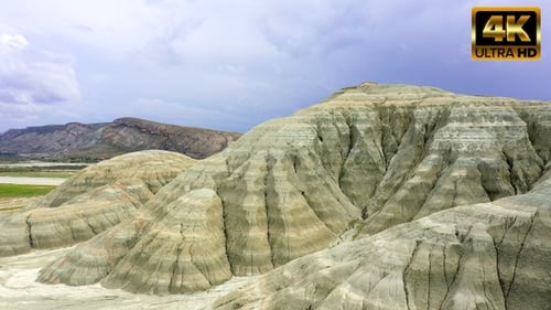 Scenic Aerial View of Layered Rock Formation