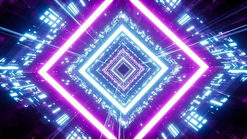 Neon Cyber Visual Jockey Loop