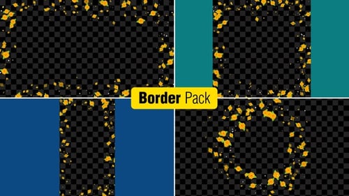 Blumen-Bordürenpaket V12