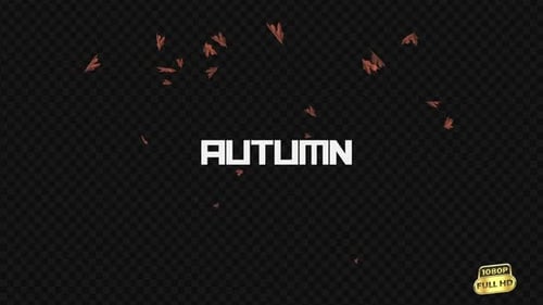 Fallende Herbstblätter — Transparenter Hintergrund v8
