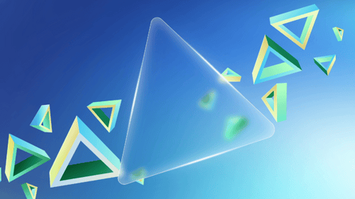 Dynamic Abstract Geometric Triangles Motion Background