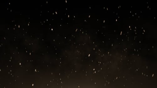 Rising Glowing Particles Abstract Fire Sparks Overlay