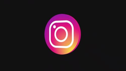 Instagram 3D Logo | Alpha channel