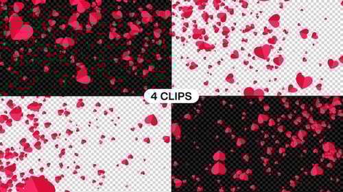 Hearts Falling Loop V3