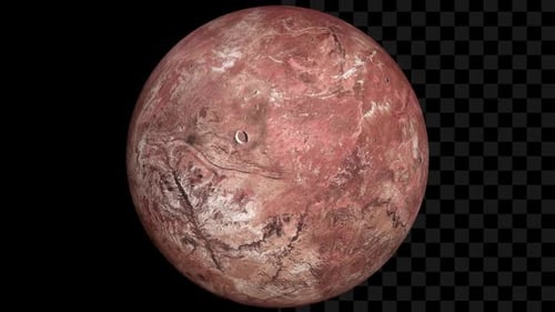 Unbekannter fiktiver roter Planet