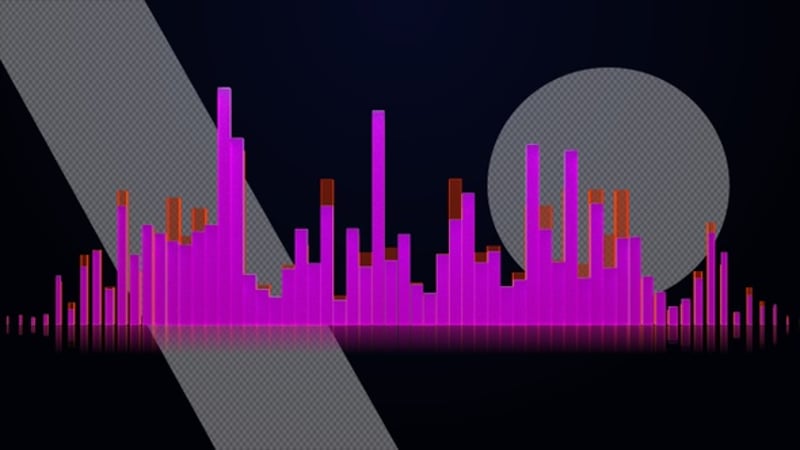 Seamless Loop Audio Spectrum Visualizer Soundwave Effect Music ...