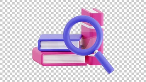 3D Animated Finding Book | Alpha Channel