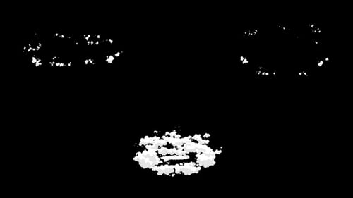 Abstract White Fluid Particle Reveals and Transitions Pack