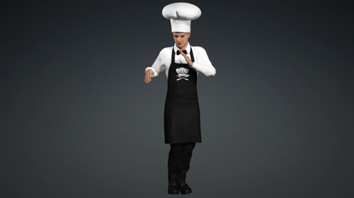3D Animated Dancing Chef Character