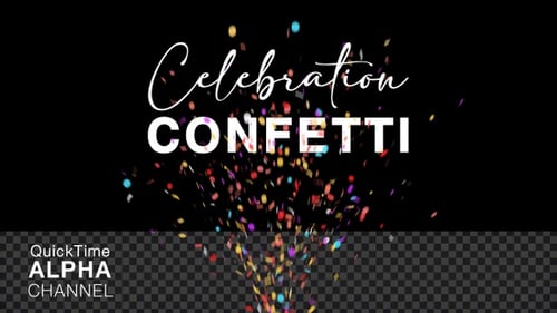 Colorful Falling Confetti Celebration Overlay