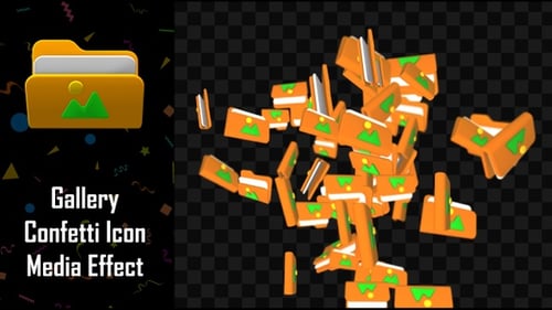 Gallery Confetti Icon Media Effect