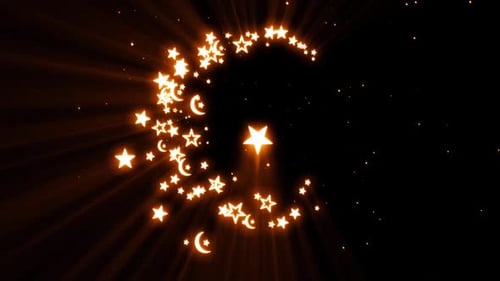 Eid Mubarak Orangefarbene Version