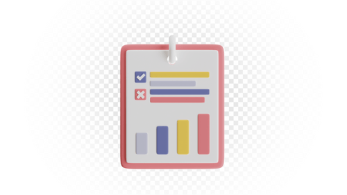 Colorful Checklist Illustration for Task Management 3D Animation